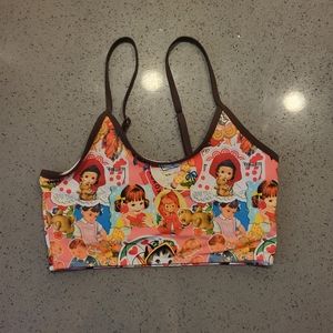 Dolls Kill Vintage Dolls Crop Top / Swim Top